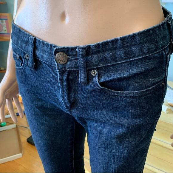 J. Crew Low Rise Stretch Skinny Jeans 26 Western Coastal Cowgirl Ranch Core - Picture 3 of 4